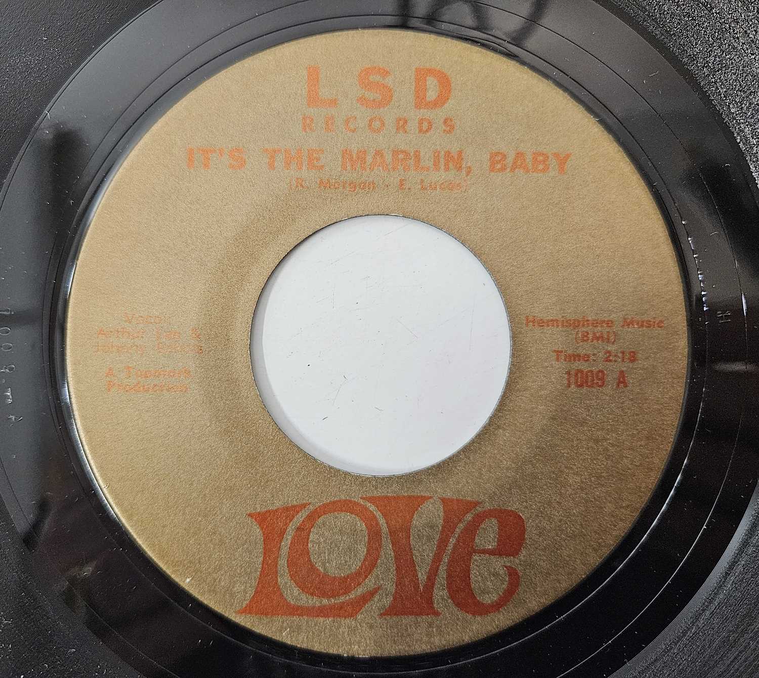 Lot 43 - LOVE - IT'S THE MARLIN, BABY 7" (LSD RECORDS 1009)