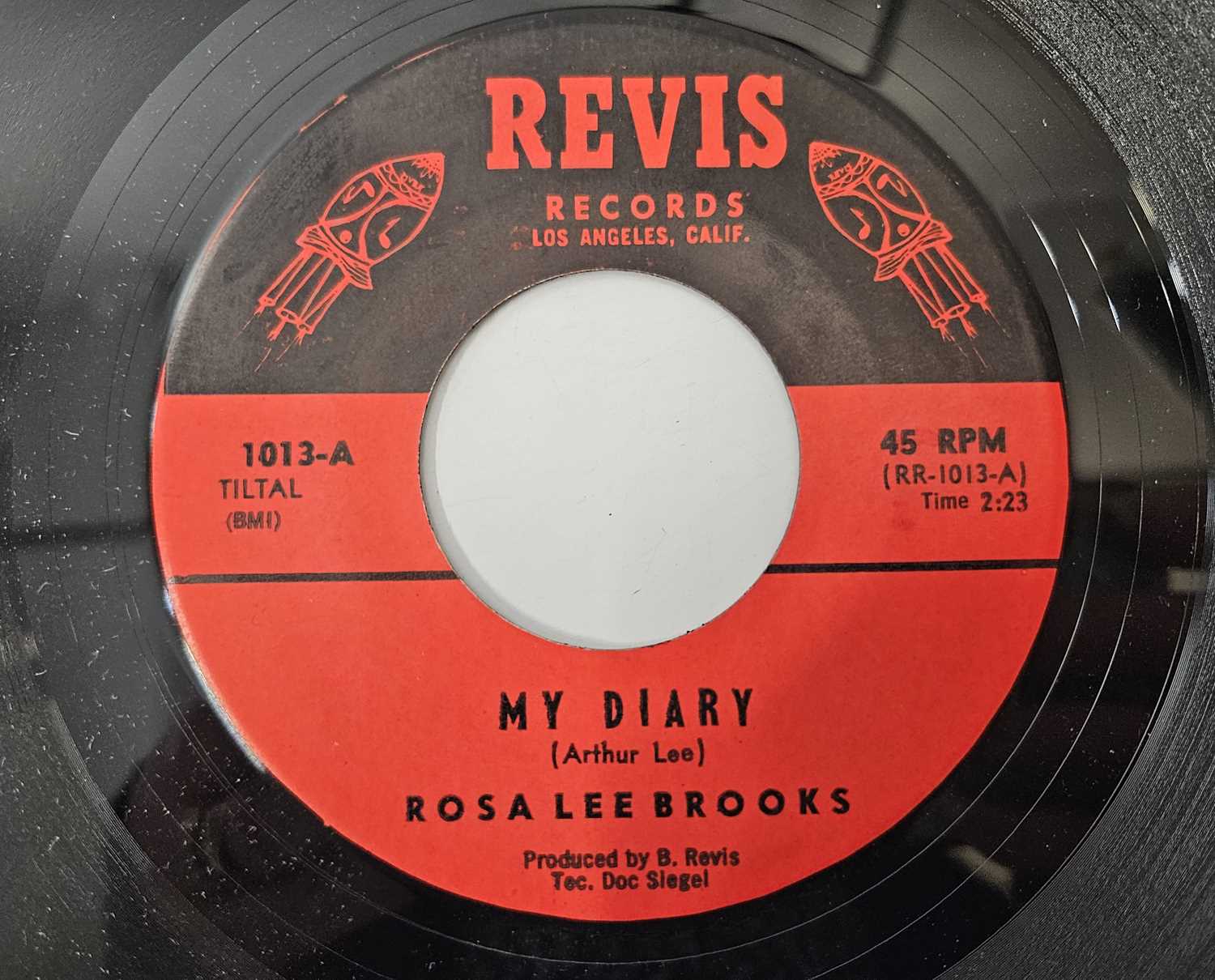 Lot 44 - ROSA LEE BROOKS - MY DIARY/ UTEE 7" (US ORIGINAL - ARTHUR LEE WRITTEN/ JIMI HENDRIX GUITAR - REVIS 1013)