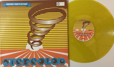 Lot 1016 - STEREOLAB - EMPEROR TOMATO KETCHUP (YELLOW/ SILVER GLITTER LP - D-UHF-D11)