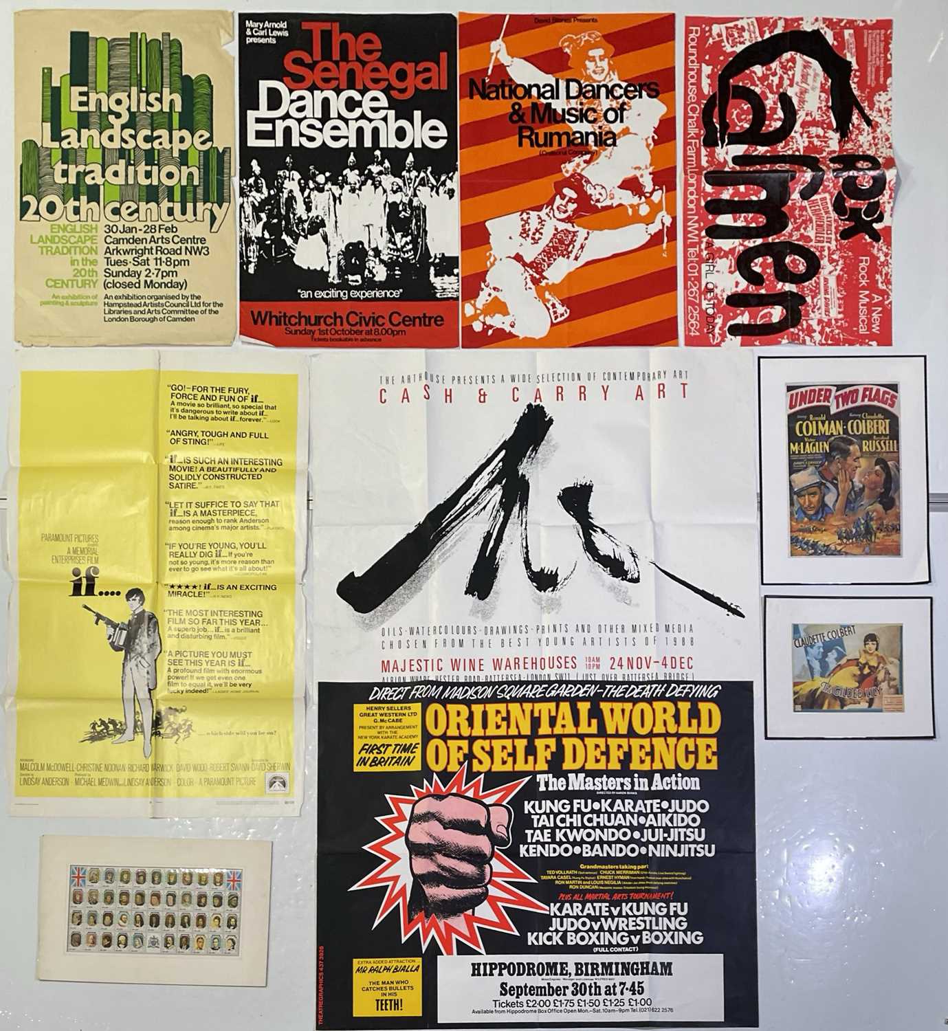 Lot 76 - POSTER COLLECTION INC VINTAGE THEATRE ADVERTISING.