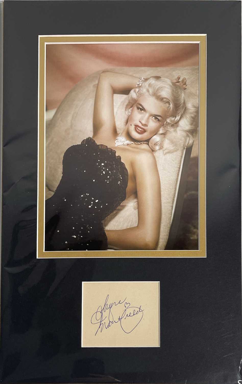 Lot 62 - JAYNE MANSFIELD (1933-1967) SIGNED DISPLAY.