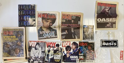 Lot 464 - STONE ROSES AND OASIS POSTERS AND MEMORABILIA.
