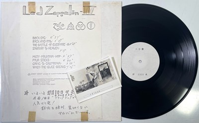 Lot 18 - LED ZEPPELIN - 'IV' LP (ORIGINAL JAPANESE TEST PRESSING - ATLANTIC P 8166)