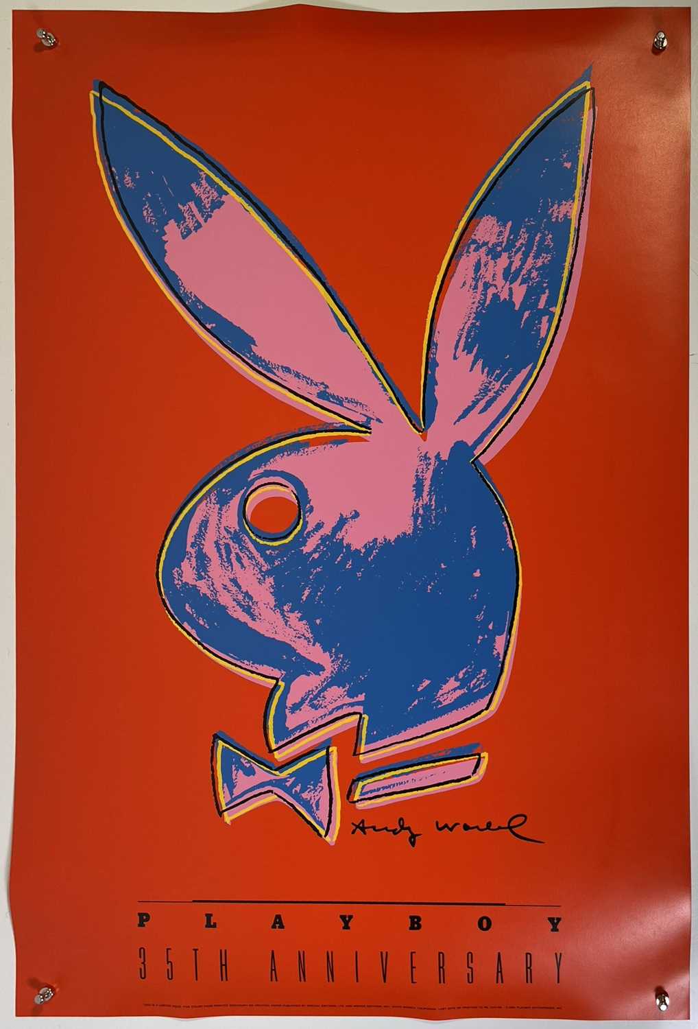 Lot 78 - ANDY WARHOL (1928-1987) - 1985 LIMITED EDITION PLAYBOY POSTER.