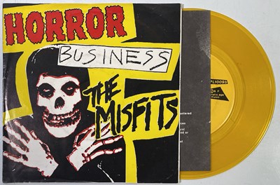 Lot 2 - THE MISFITS - HORROR BUSINESS EP (ORIGINAL US YELLOW VINYL COPY - PLAN 9 PL 1009)