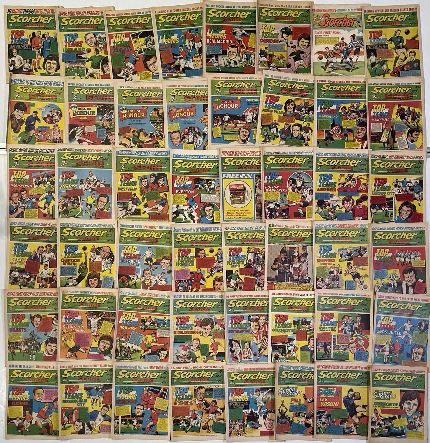 Lot 44 - COMICS INC SCORCHER / LION / TIGER / HORNET.