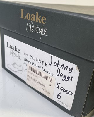 Lot 33 - PEAKY BLINDERS - PACKY LEE AS JOHNNY DOGS - LIKELY SCREEN WORN PATENT LEATHER LOAFERS.