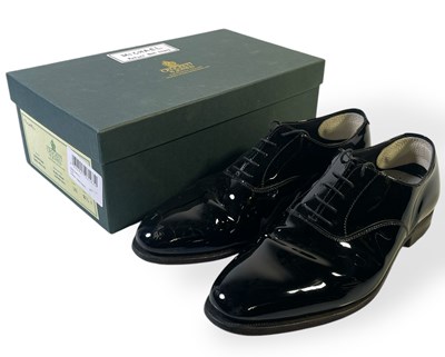 Lot 34 - PEAKY BLINDERS - FINN COLE AS MICHAEL GRAY - LIKELY SCREEN WORN PATENT LEATHER LOAFERS.