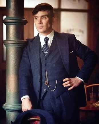 Lot 46 - PEAKY BLINDERS - CILLIAN MURPHY AS TOMMY SHELBY - SCREEN MATCHED WOOLLEN THREE-PIECE SUIT.