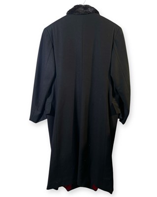 Lot 47 - PEAKY BLINDERS - CILLIAN MURPHY AS TOMMY SHELBY - STUNT DOUBLE FUR COAT WITH FAKE CIGARETTE.