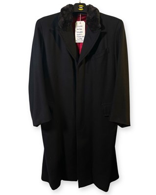 Lot 47 - PEAKY BLINDERS - CILLIAN MURPHY AS TOMMY SHELBY - STUNT DOUBLE FUR COAT WITH FAKE CIGARETTE.