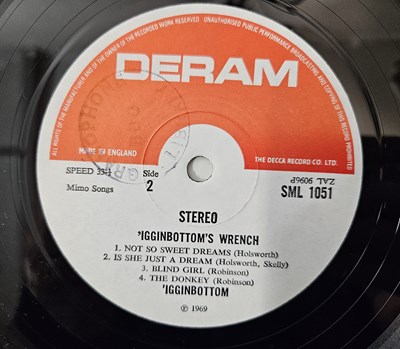 Lot 122 - IGGINBOTTOM - IGGINBOTTOM'S WRENCH LP (UK STEREO ORIGINAL - DERAM - SML 1051)