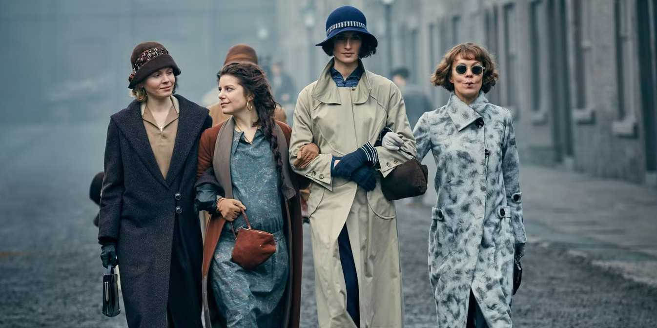 Lot 42 - PEAKY BLINDERS - HELEN MCCRORY AS POLLY GRAY - SCREEN MATCHED COAT EPISODE FOUR OF SERIES THREE.