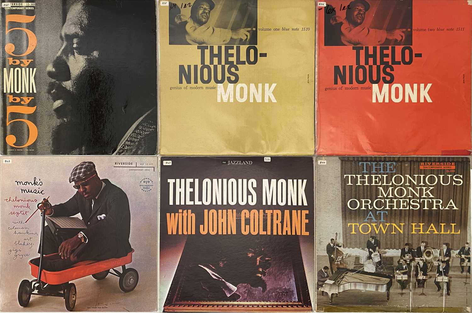 Lot 387 - THELONIOUS MONK - LP PACK (INC BLUE NOTE)