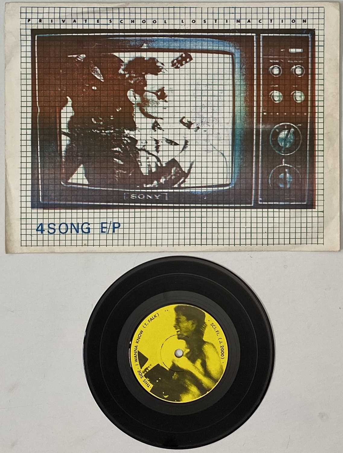 Lot 110 - PRIVATE SCHOOL - LOST IN ACTION 7" (CANADIAN ORIGINAL W/ ENVELOPE SLEEVE - QD-207)