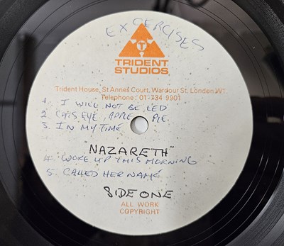 Lot 111 - NAZARETH - EXERCISES LP (TRIDENT ACETATE W/ INFO SHEET FROM LABEL)