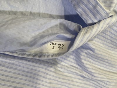 Lot 24 - PEAKY BLINDERS - CILLIAN MURPHY AS TOMMY SHELBY - PRODUCTION ISSUED SHIRT.