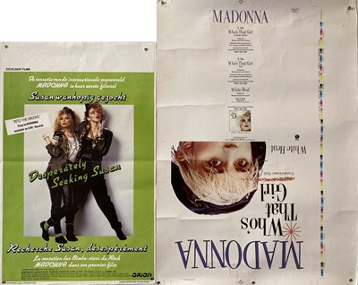 Lot 348 - MADONNA WHO'S THAT GIRL PROOF SLEEVE AND POSTER.