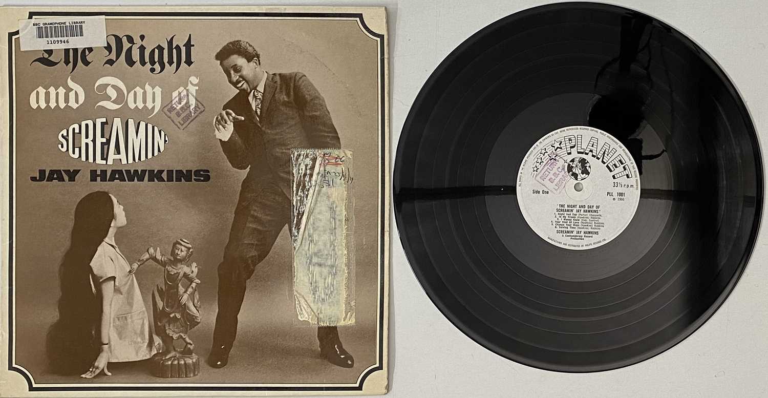 Lot 158 - SCREAMIN' JAY HAWKINS - THE NIGHT AND DAY OF LP (UK ORIGINAL - PLANET - PLL 1001)