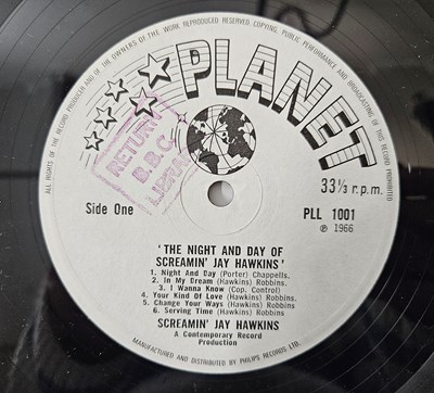 Lot 158 - SCREAMIN' JAY HAWKINS - THE NIGHT AND DAY OF LP (UK ORIGINAL - PLANET - PLL 1001)