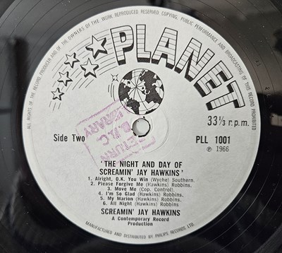 Lot 158 - SCREAMIN' JAY HAWKINS - THE NIGHT AND DAY OF LP (UK ORIGINAL - PLANET - PLL 1001)