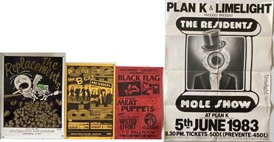 Lot 351 - ROCK AND INDIE POSTERS - BLACK FLAG / B52S