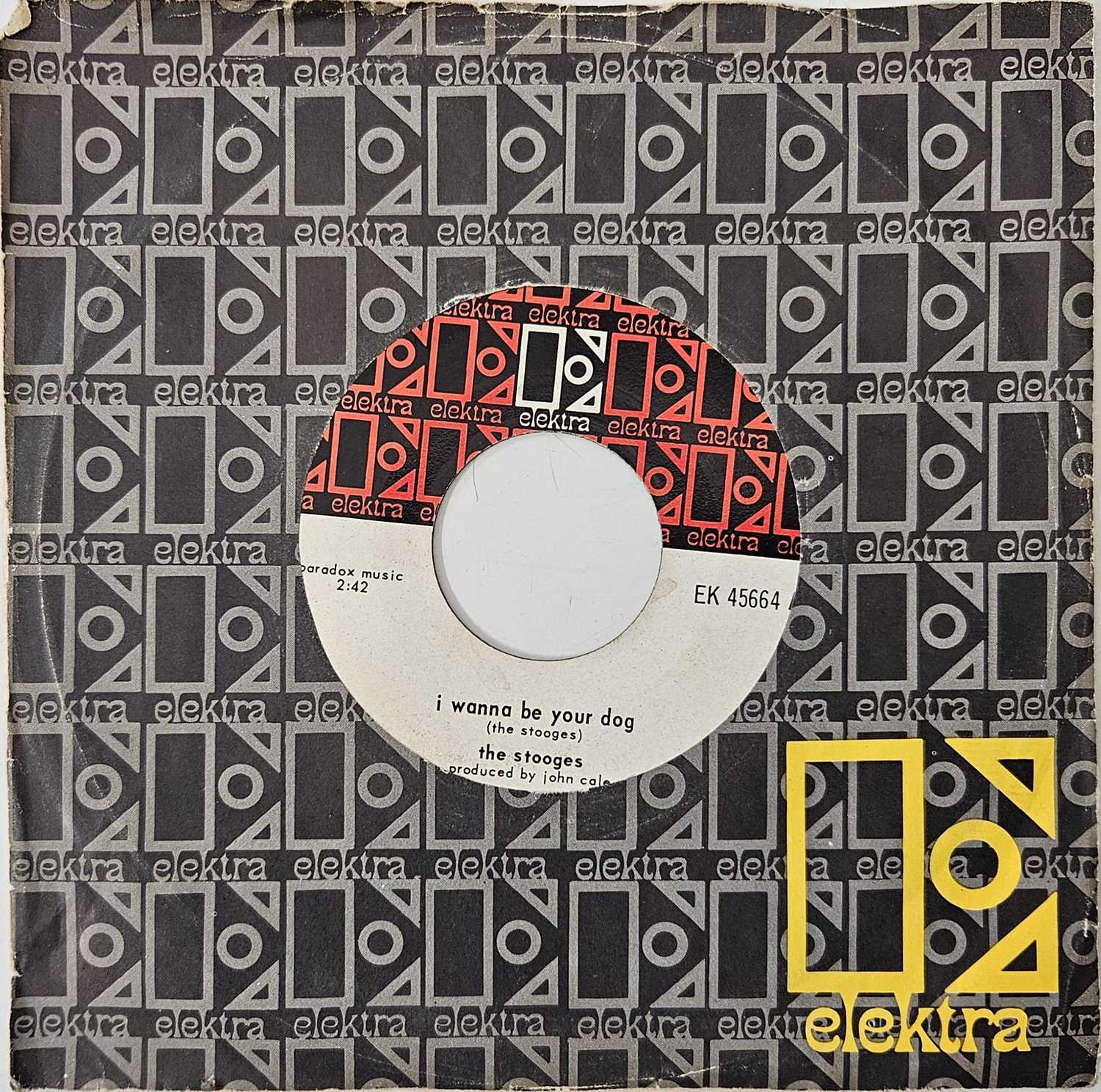 Lot 209 - THE STOOGES - I WANNA BE YOUR DOG/ 1969 7" (CANADIAN ORIGINAL - ELEKTRA - EK 45664)