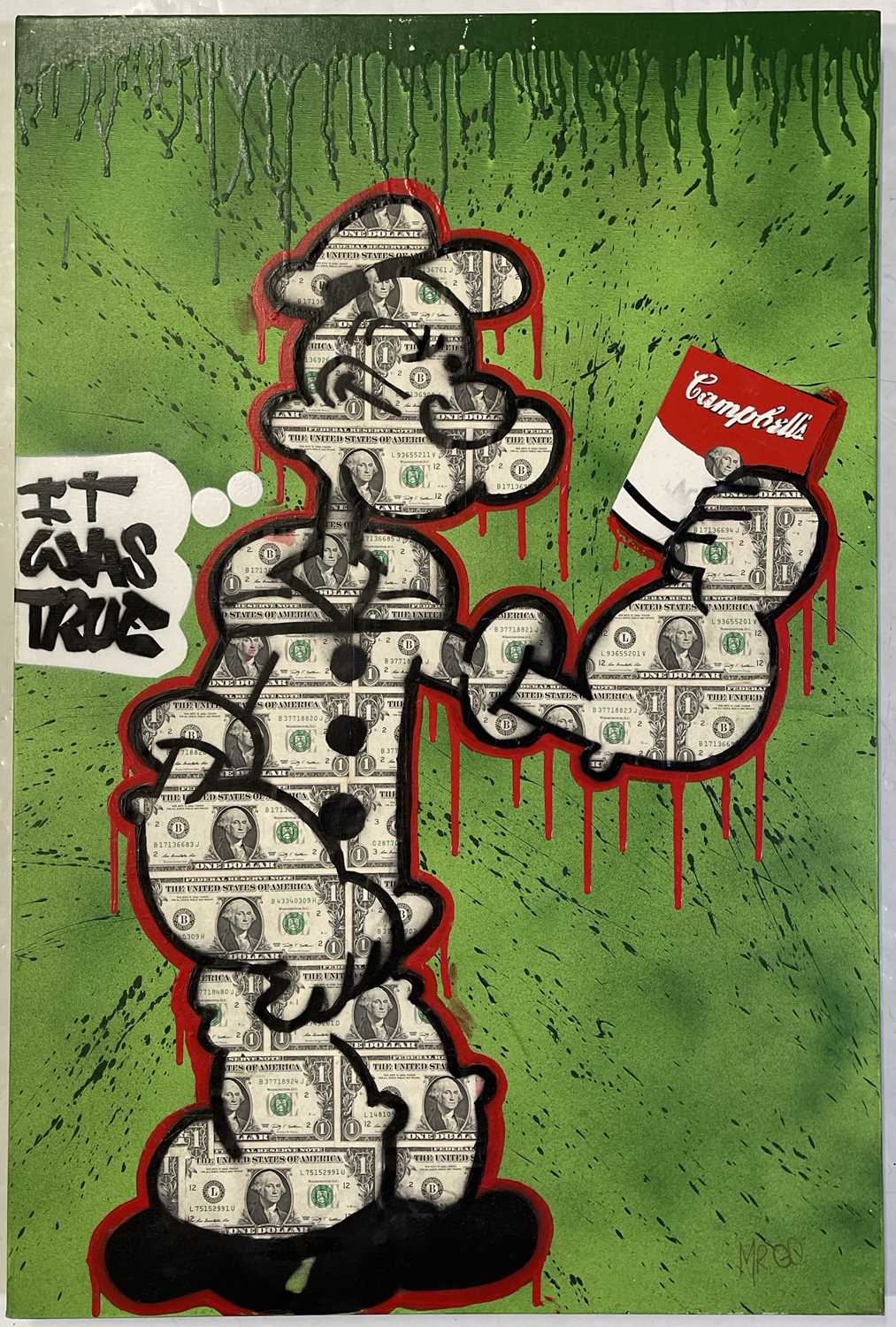Lot 9 - MR GO - ORIGINAL POPEYE ARTWORK.