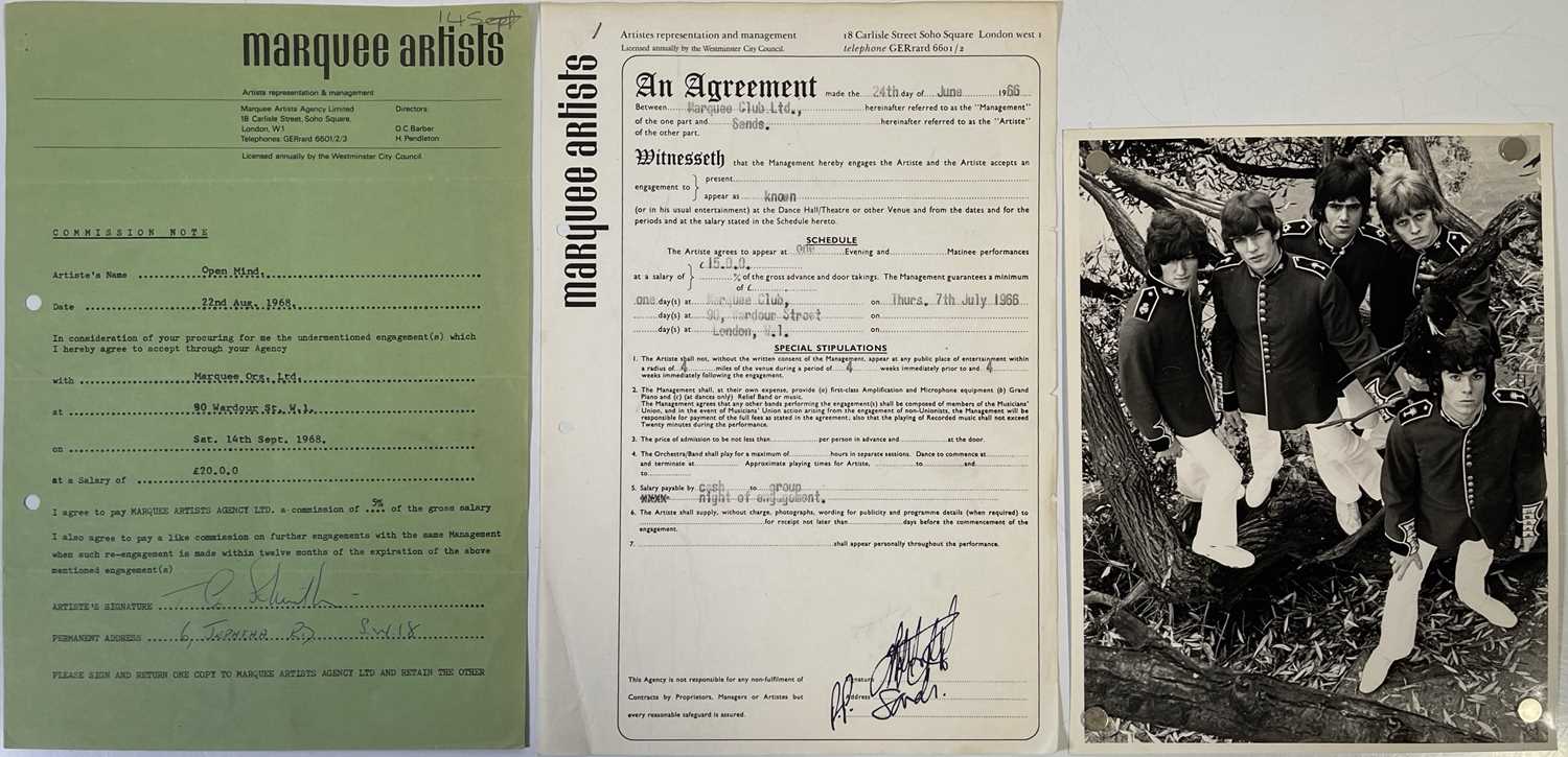 Lot 339 - GARAGE - ORIGINAL MARQUEE CONTRACTS - SANDS / OPEN MIND.