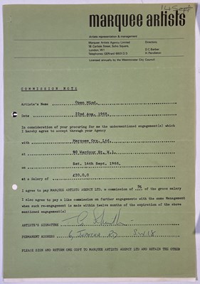 Lot 339 - GARAGE - ORIGINAL MARQUEE CONTRACTS - SANDS / OPEN MIND.