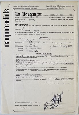 Lot 339 - GARAGE - ORIGINAL MARQUEE CONTRACTS - SANDS / OPEN MIND.