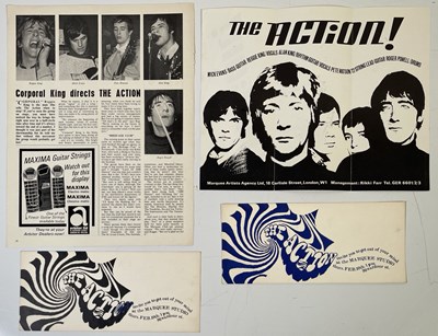 Lot 341 - THE ACTION - ORIGINAL 1960S MEMORABILIA.