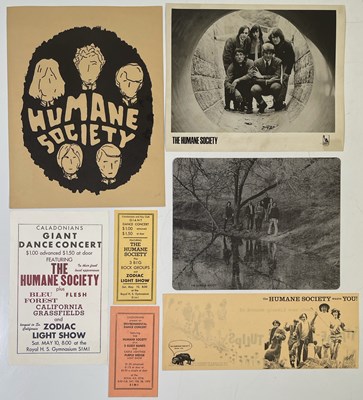 Lot 340 - GARAGE - THE HUMANE SOCIETY - ORIGINAL PROMOTIONAL AND CONCERT MEMORABILIA.