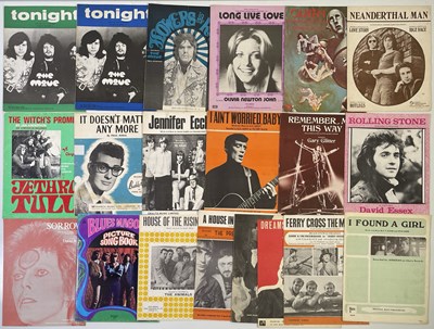 Lot 345 - ORIGINAL 1960S POP/ROCK/PSYCH SHEET MUSIC.