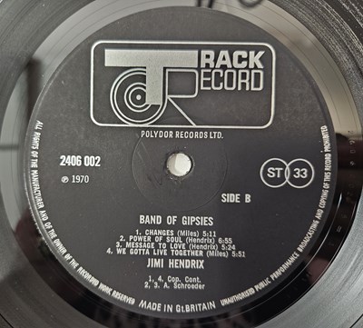 Lot 397 - JIMI HENDRIX - BAND OF GIPSIES LP (UK ORIGINAL - PUPPET SLEEVE - TRACK - 2406 002)