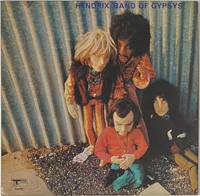 Lot 397 - JIMI HENDRIX - BAND OF GIPSIES LP (UK ORIGINAL - PUPPET SLEEVE - TRACK - 2406 002)