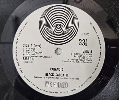 Lot 416 - BLACK SABBATH - PARANOID LP (UK BIG BEAR/ VERTIGO LARGE SWIRL/ 6360 011)