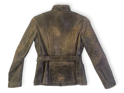 Lot 15 - PEAKY BLINDERS- CHARLENE MCKENNA AS CAPTAIN SWING - SCREEN WORN LEATHER JACKET.