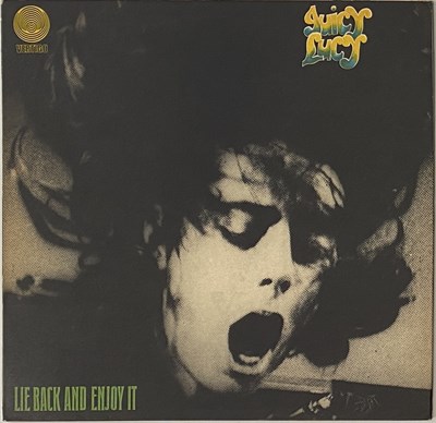 Lot 439 - JUICY LUCY - LIE BACK AND ENJOY IT LP (UK ORIGINAL - LARGE VERTIGO SWIRL - 6360 014)