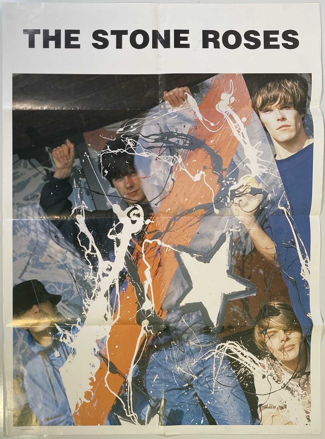 Lot 460 - THE STONE ROSES - POSTER WITH KEVIN CUMMINS