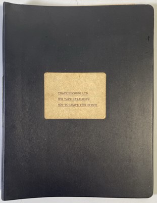 Lot 348 - TRACK RECORDS - 1970S OFFICE DOCUMENTS INC CATALOGUE / MASTERS LIST ETC.