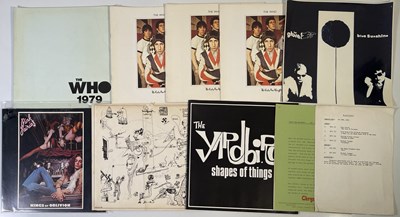 Lot 349 - THE WHO/PINK FAIRIES AND MORE - PRESS PACKS/PROOF SLEEVES ETC.