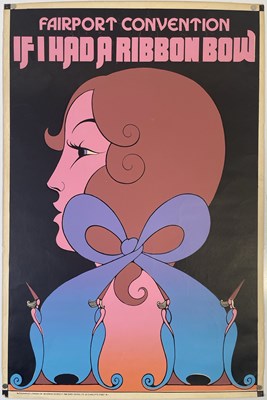 Lot 427 - FAIRPORT CONVENTION / HAPSHASH AND THE COLOURED COAT - OA138 - RIBBON BOW POSTER.
