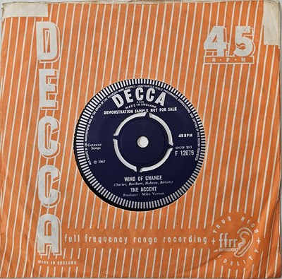 Lot 53 - THE ACCENT - RED SKY AT NIGHT 7" (ORIGINAL UK PROMO - DECCA F 12679)