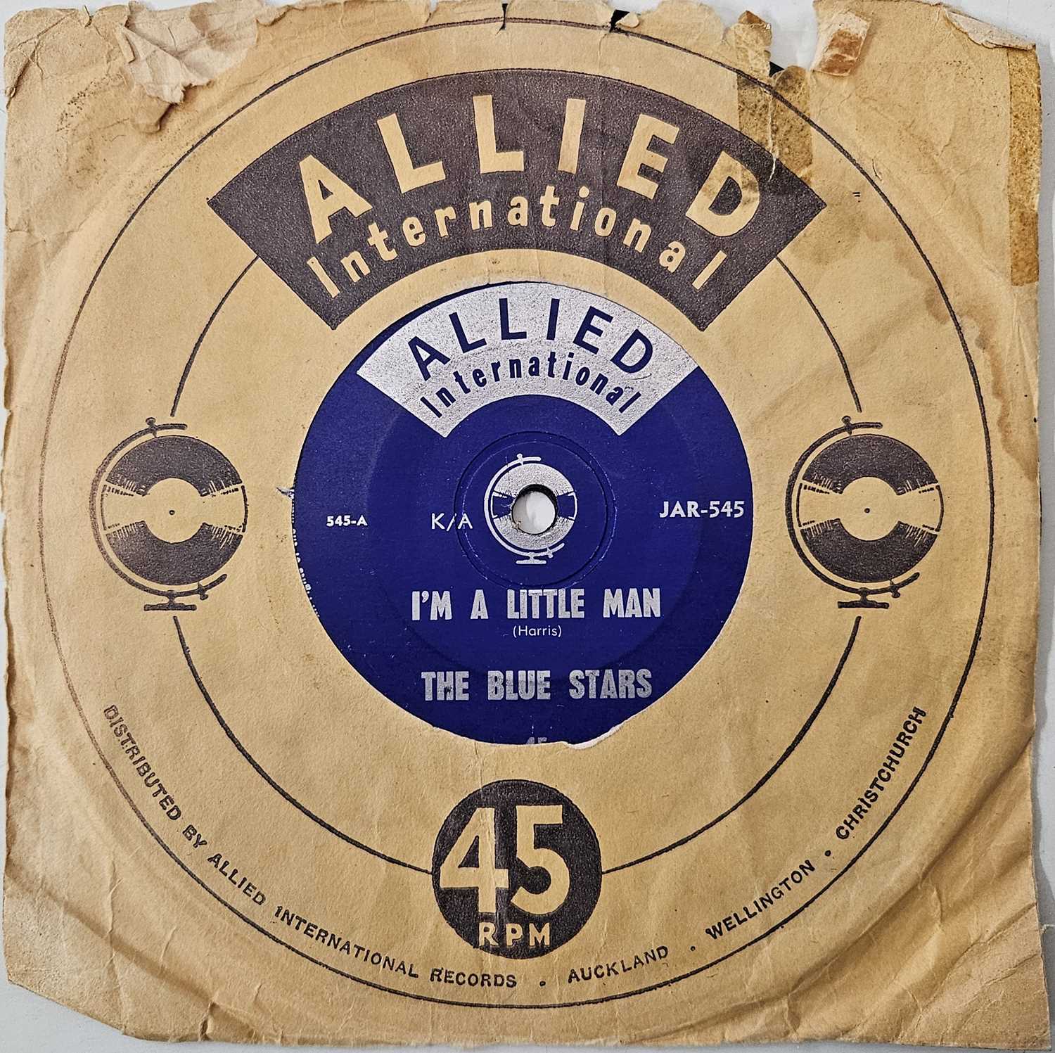 Lot 59 - THE BLUE STARS - I'M A LITTLE MAN 7" (ORIGINAL NZ COPY - ALLIED INTERNATIONAL JAR-545)