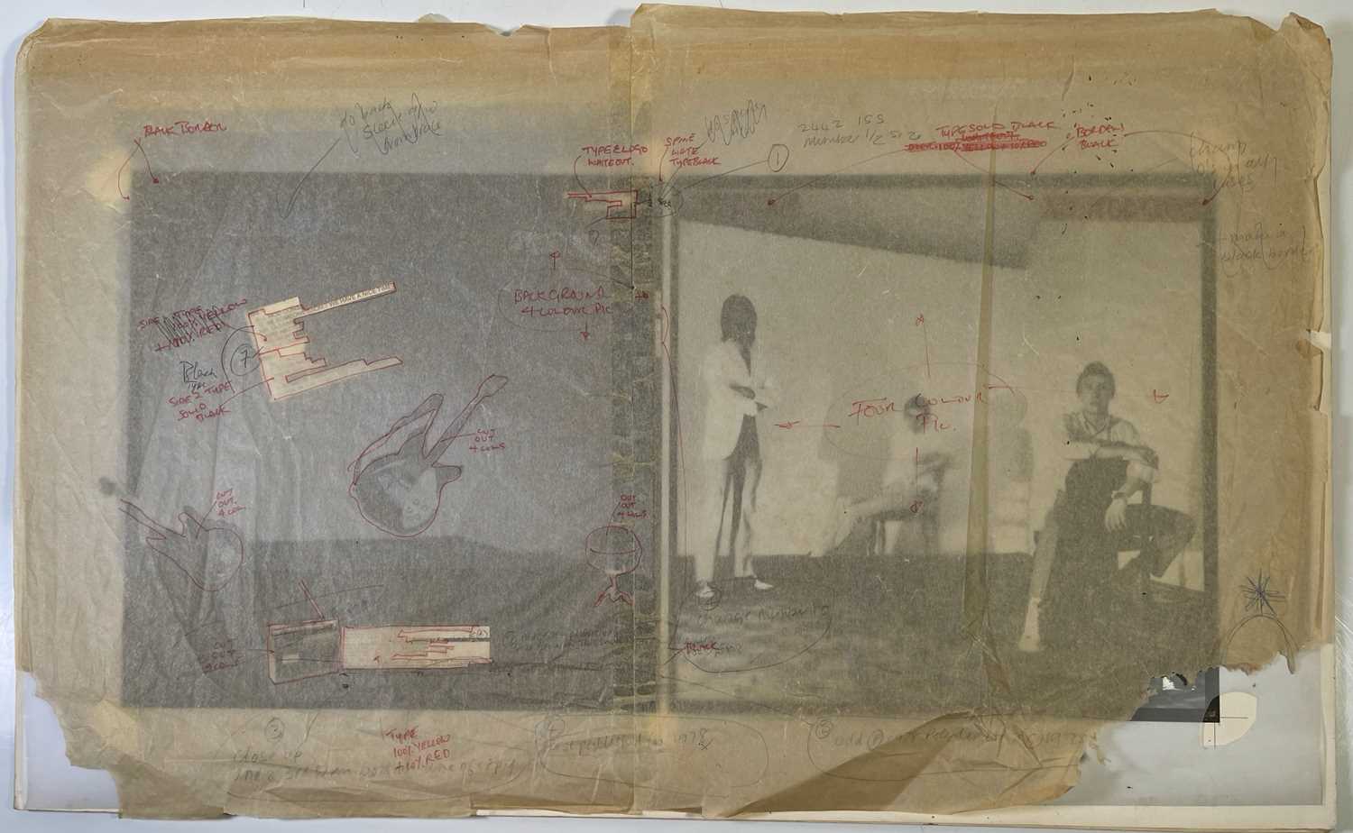 Lot 456 - THE JAM - ORIGINAL SLEEVE PROOFS / DESIGNS