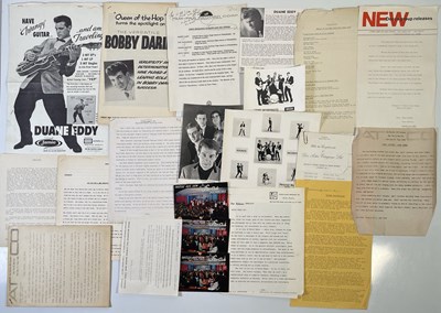 Lot 449 - ROCK N ROLL / POP / BEAT - PROMOTIONAL MEMORABILIA - PRESS RELEASES ETC.