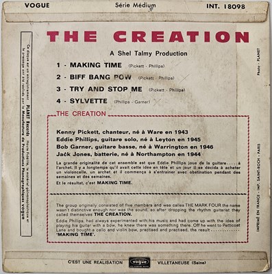 Lot 92 - THE CREATION - MAKING TIME EP (ORIGINAL FRENCH COPY - DISQUES VOGUE INT. 18098)