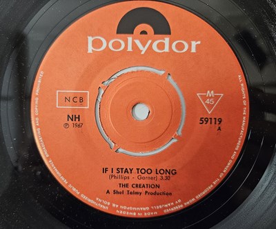 Lot 93 - THE CREATIONS (SIC. THE CREATION) - IF I STAY TOO LONG C/W NIGHTMARES 7" (ORIGINAL SWEDISH PICTURE SLEEVE COPY - POLYDOR NH59119)