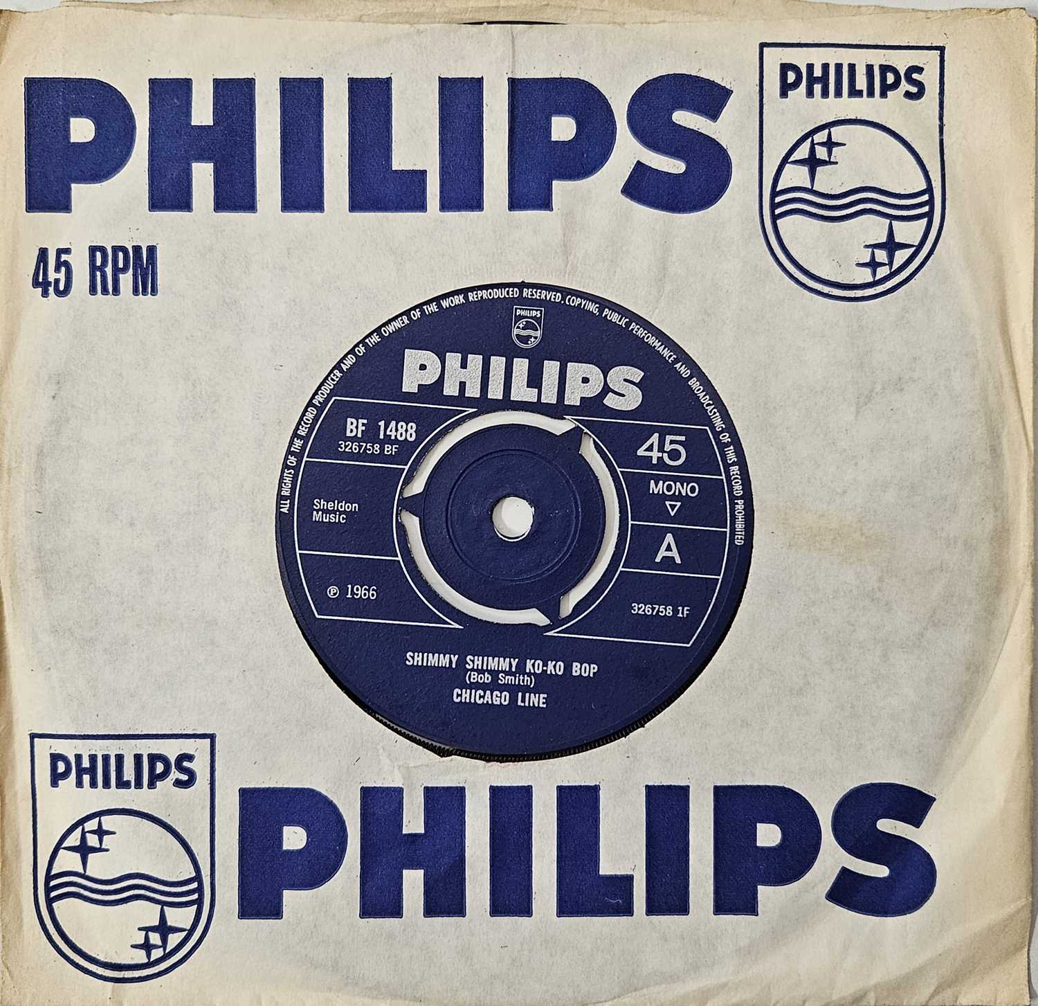 Lot 215 - CHICAGO LINE - SHIMMY SHIMMY KO-KO BOP 7" (BF 1488)